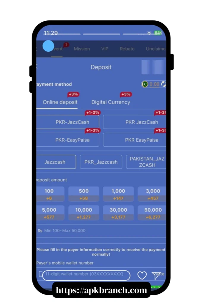 Y444 Game withdrawal